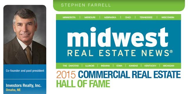 Steve Farrell Enters the 2015 Midwest Commercial Real Estate Hall of Fame