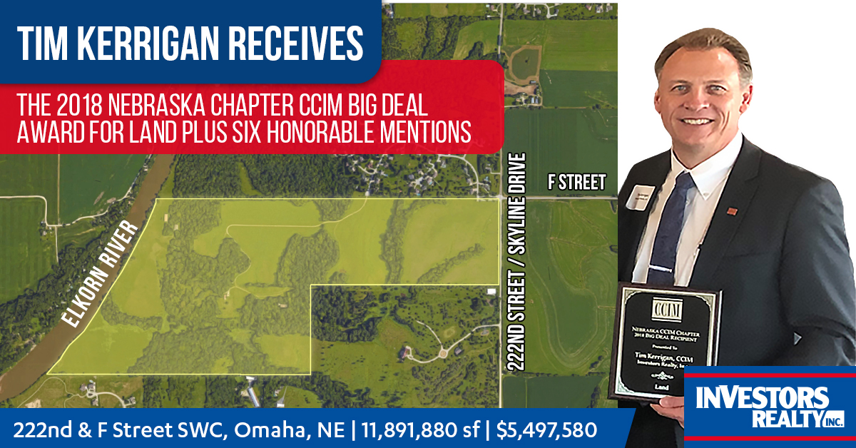 Tim Kerrigan - CCIM Award Winning Land Omaha Broker