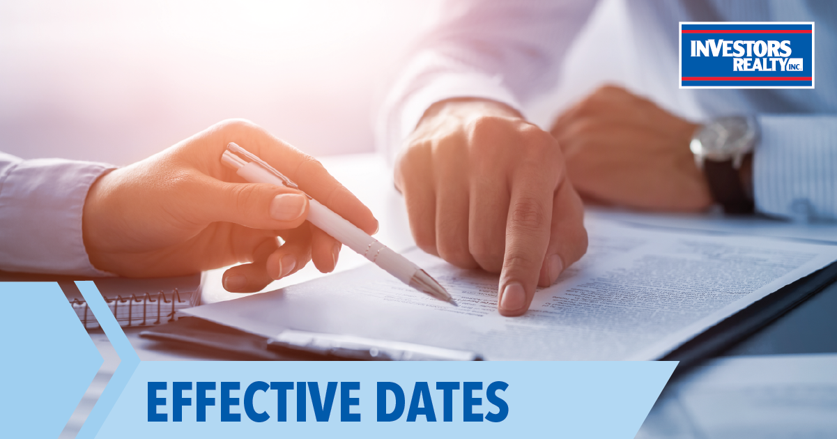 Effective Dates