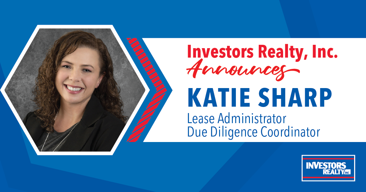 Investors Realty Celebrates Katie Sharp’s Promotion