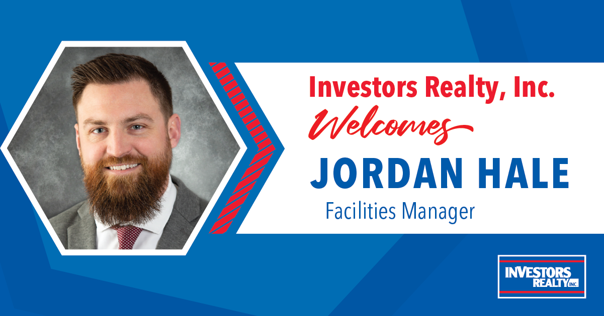 Investors Realty Welcomes Jordan Hale!