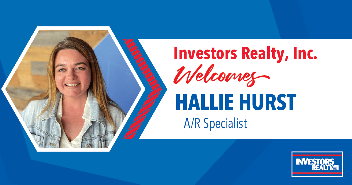Investors Realty Welcomes Hallie Hurst!